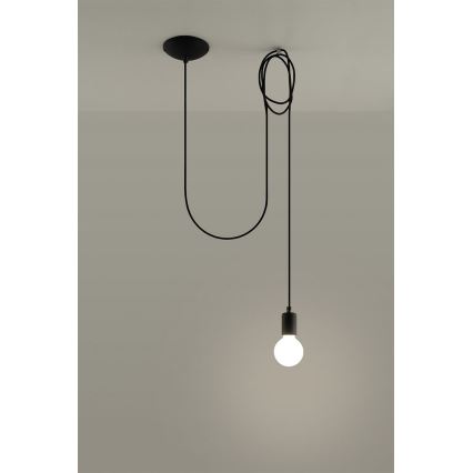 Hängeleuchte EDISON 1 1xE27/60W/230V Spinne schwarz