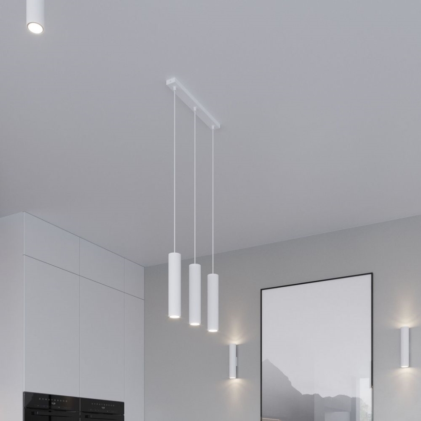Sollux SL.0435 - Plafoniera LAGOS 1xGU10/40W/230V bianco