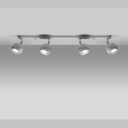 Faretto da binario OCULARE 4xGU10/10W/230V