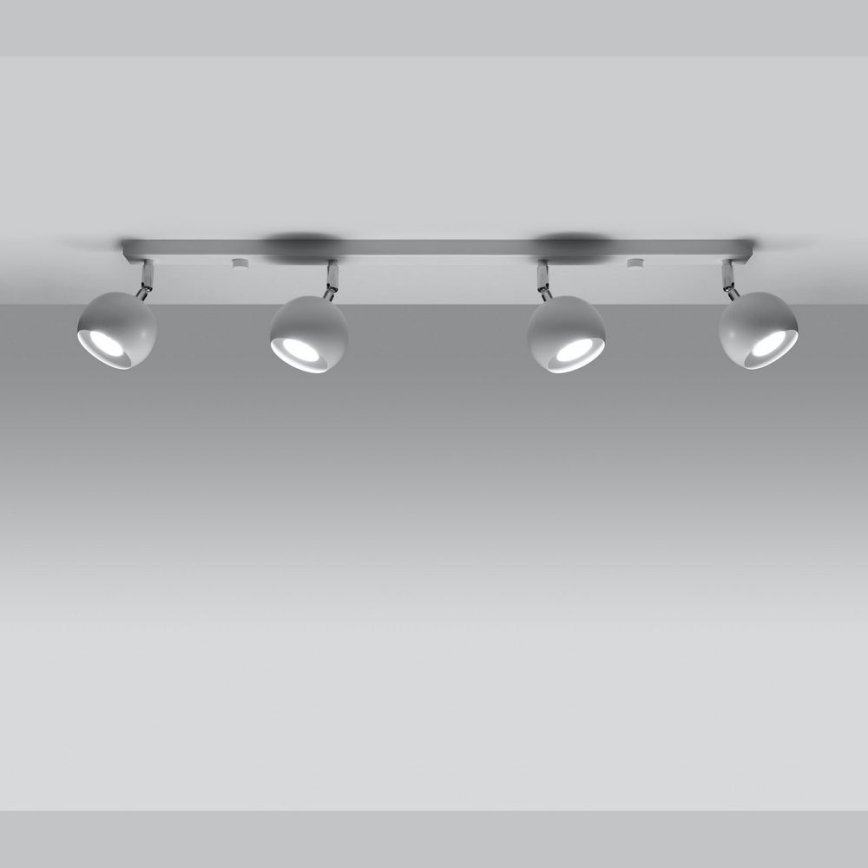 Faretto da binario OCULARE 4xGU10/10W/230V