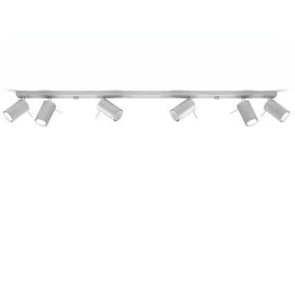 Spot de plafond RING 6xGU10/10W/230V