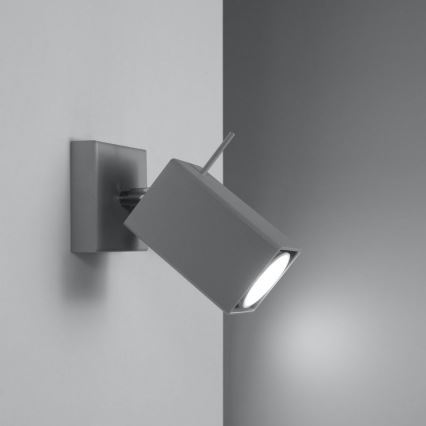 Wandleuchte MERIDA 1xGU10/40W/230V grau