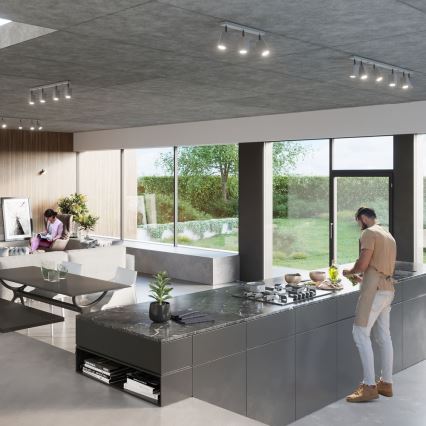 Einbauleuchte MERIDA 2xGU10/40W/230V grau