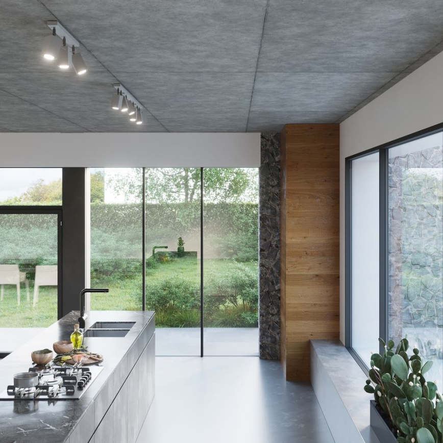 Einbauleuchte MERIDA 2xGU10/40W/230V grau