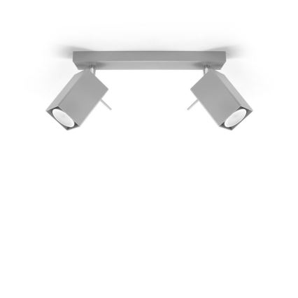 Einbauleuchte MERIDA 2xGU10/40W/230V grau