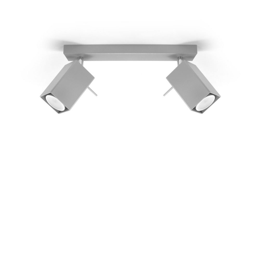 Einbauleuchte MERIDA 2xGU10/40W/230V grau