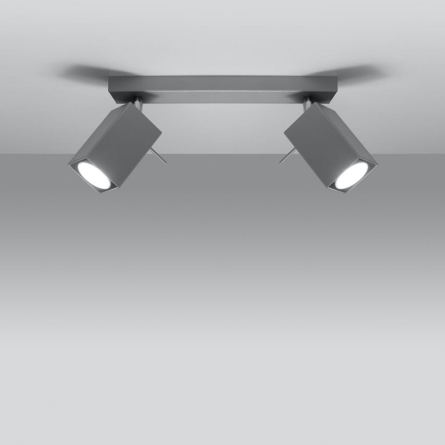 Einbauleuchte MERIDA 2xGU10/40W/230V grau