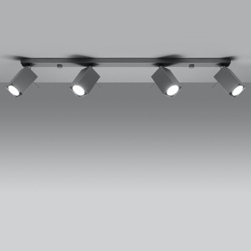 Punktstrahler MERIDA 4xGU10/40W/230V grau