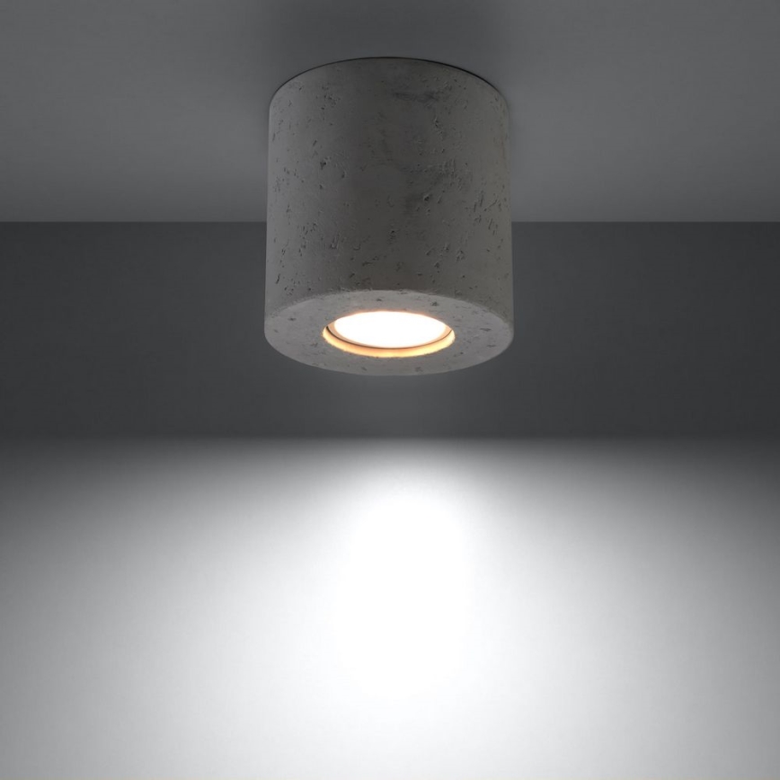 Faretto ORBIS 1xGU10/10W/230V calcestruzzo
