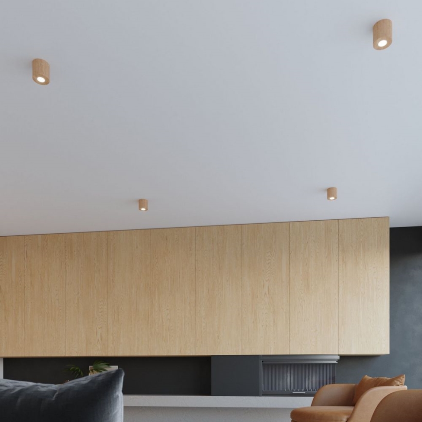 Sollux SL.0492 - Plafoniera ORBIS 1xGU10/40W/230V legno