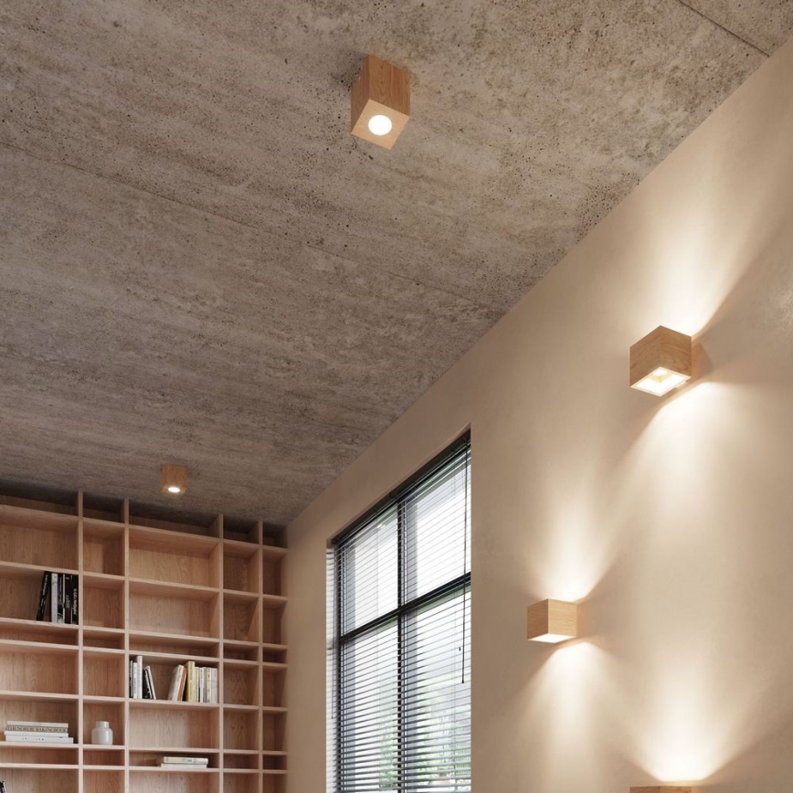 Sollux SL.0493 - Plafoniera QUAD 1xGU10/40W/230V legno