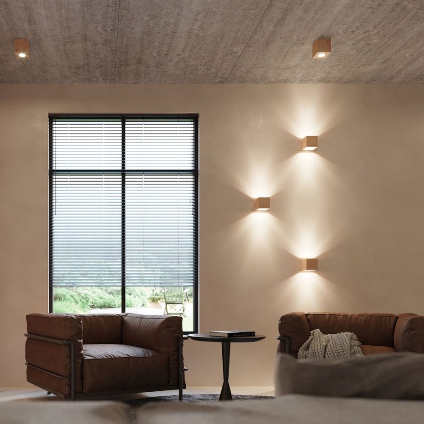 Sollux SL.0493 - Plafoniera QUAD 1xGU10/40W/230V legno
