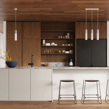 Deckenleuchte an Kabel BORGIO 1xGU10/40W/230V Beton/Metall Weiß