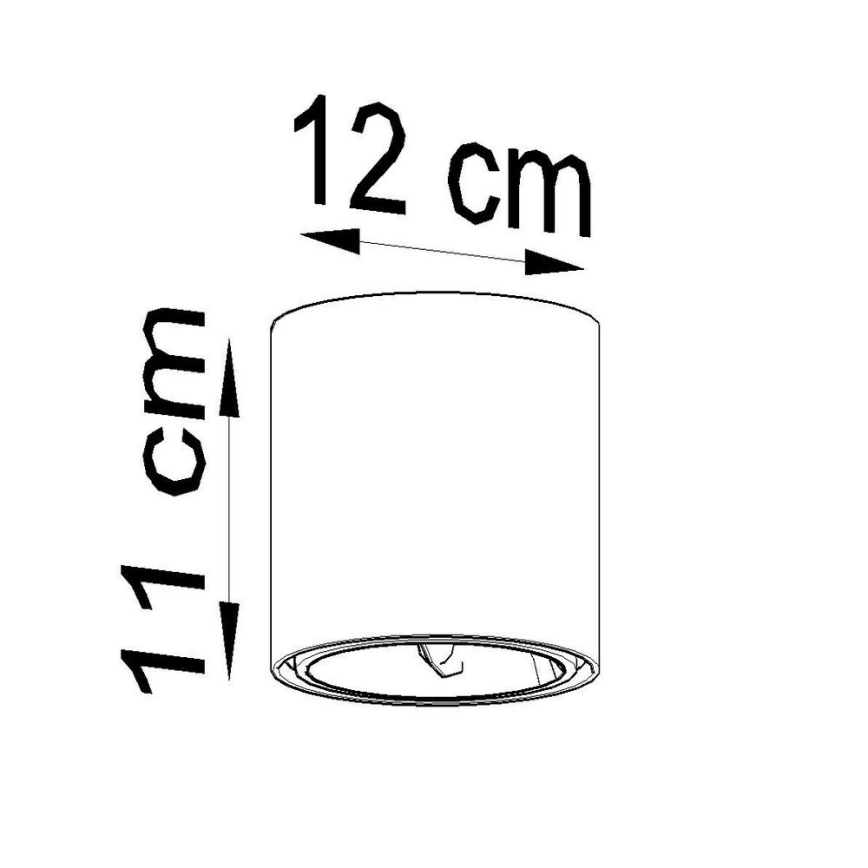 Faretto TIUBE1xGU10-AR111/10W/230V