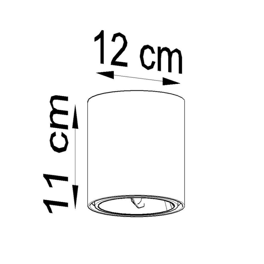 Faretto TIUBE 1xGU10-AR111/10W/230V