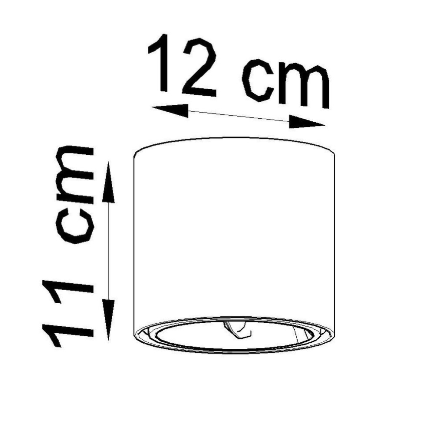 Faretto TIUBE 1xGU10-AR111/10W/230V