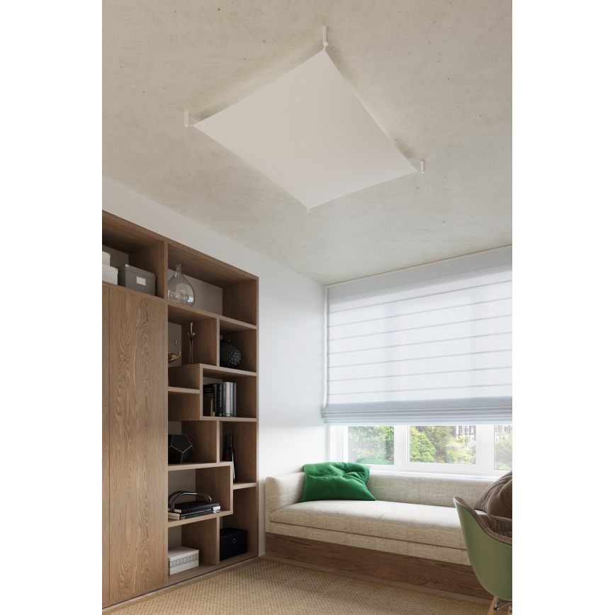 Plafoniera LED LUNA 2xG13/8,5W/230V 80x105 cm bianca