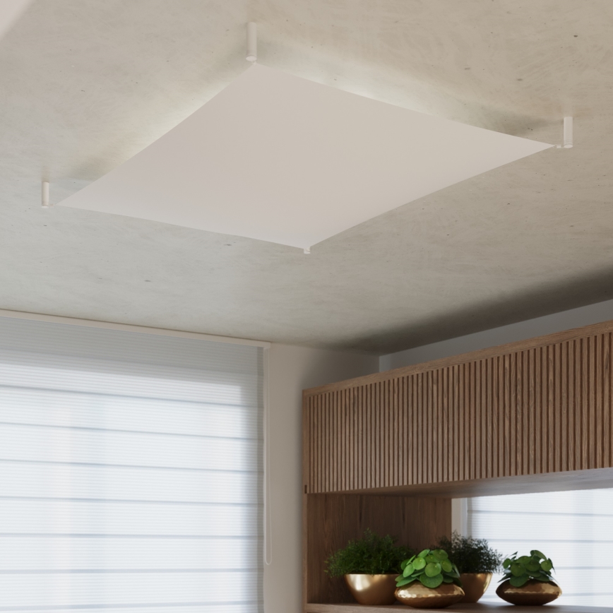 Plafoniera LED LUNA 2xG13/8,5W/230V 80x105 cm bianca