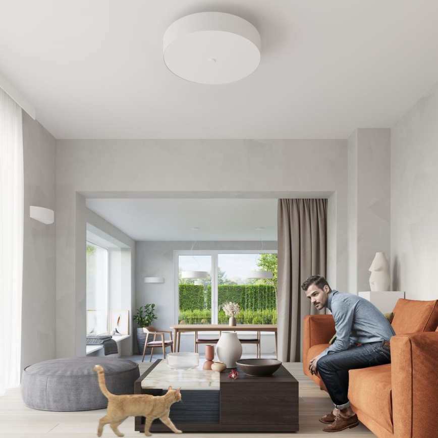 Plafoniera SKALA 3xE27/60W/230V diametro 30 cm bianco