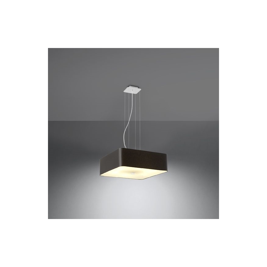 Suspension filaire LOKKO 5xE27/60W/230V 45 cm noire