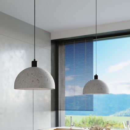 Deckenleuchte an Kabel PABLITO 1xE27/60W/230V Beton