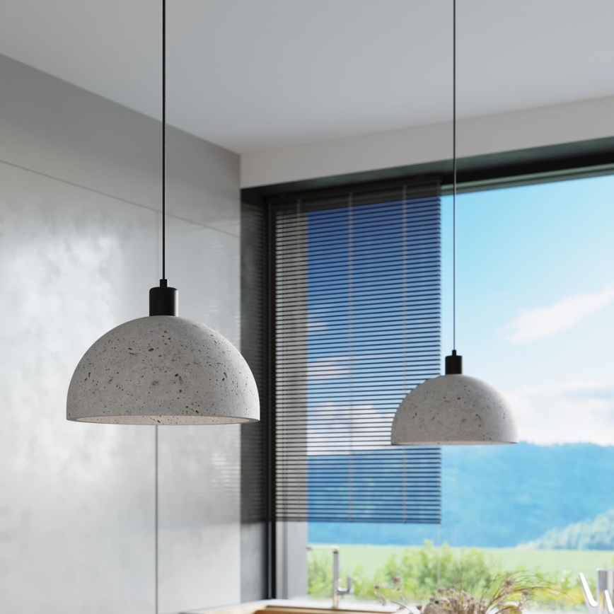 Deckenleuchte an Kabel PABLITO 1xE27/60W/230V Beton