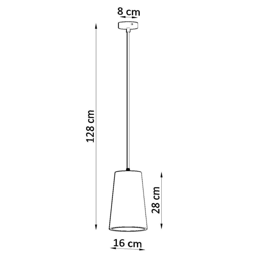 Suspension filaire GULCAN 1xE27/15W/230V