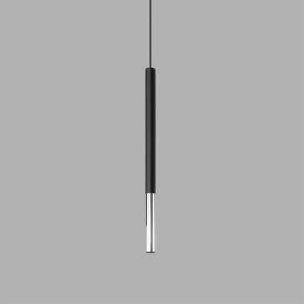 Lampadario a sospensione con filo MOSAIC 1xG9/12W/230V nero/cromo lucido