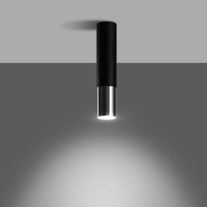 Spot LOOPEZ 1xGU10/10W/230V noir/chrome brillant