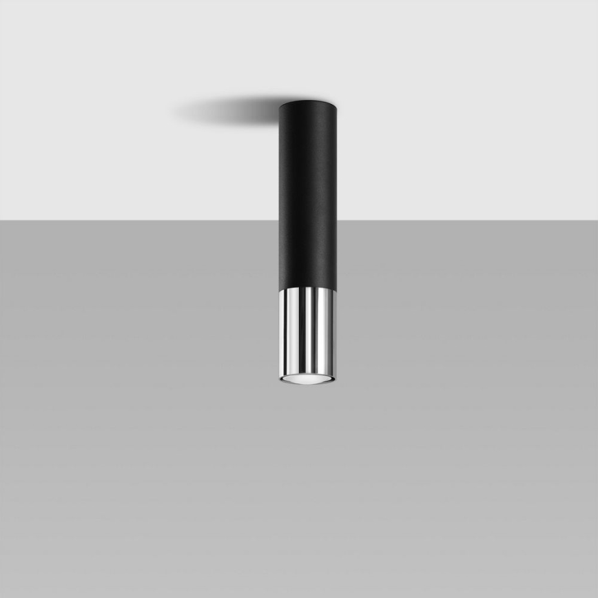 Spot LOOPEZ 1xGU10/10W/230V noir/chrome brillant