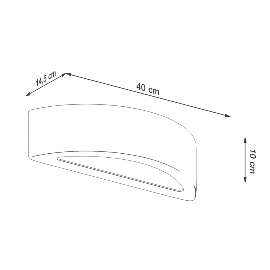 Applique murale ATENA 1xE27/60W/230V béton