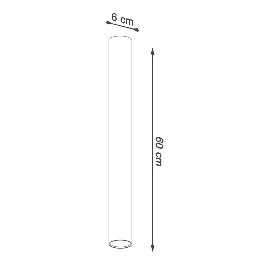 Faretto LAGOS 1xGU10/10W/230V 60 cm bianco