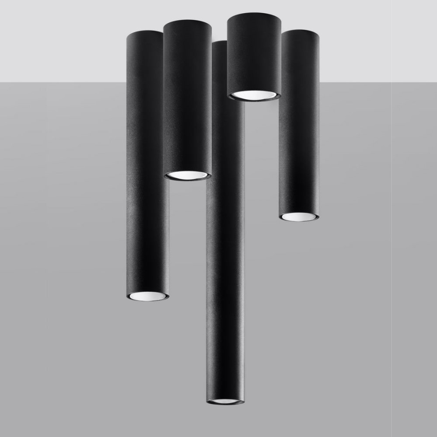 Faretto LAGOS 1xGU10/10W/230V 60 cm nero