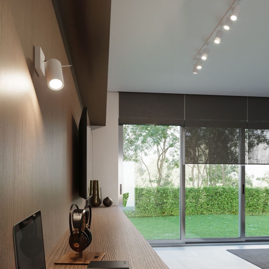 Faretto da parete RING 1xGU10/10W/230V bianco