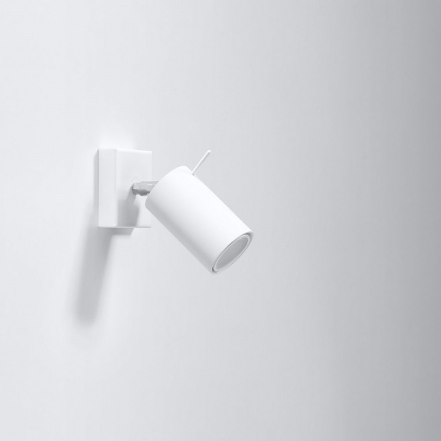 Faretto da parete RING 1xGU10/10W/230V bianco