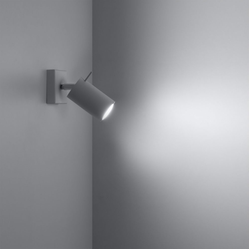 Faretto da parete RING 1xGU10/10W/230V bianco