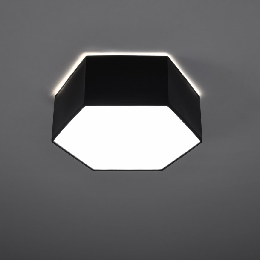 Plafoniera SUNDE 2xE27/60W/230V 11,5 cm nera