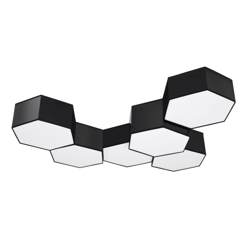 Plafoniera SUNDE 2xE27/60W/230V 11,5 cm nera