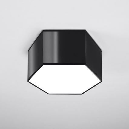 Plafoniera  SUNDE 2xE27/60W/230V 15,5 cm nera