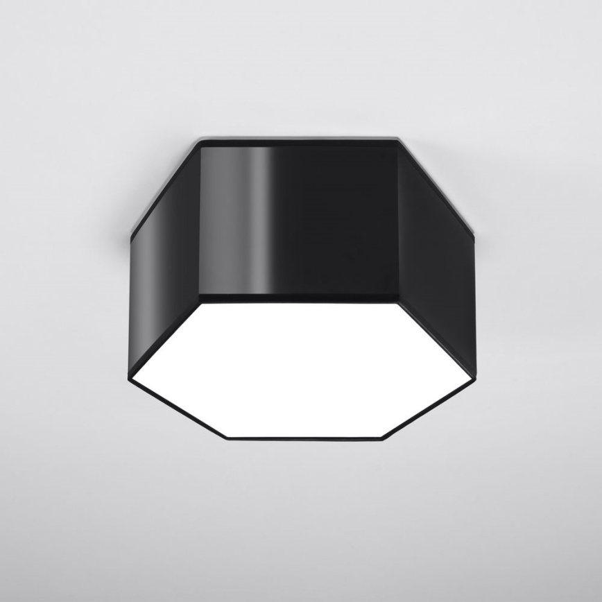 Plafoniera  SUNDE 2xE27/60W/230V 15,5 cm nera