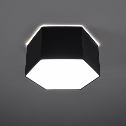 Plafoniera  SUNDE 2xE27/60W/230V 15,5 cm nera