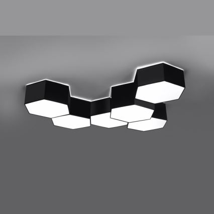 Plafoniera  SUNDE 2xE27/60W/230V 15,5 cm nera