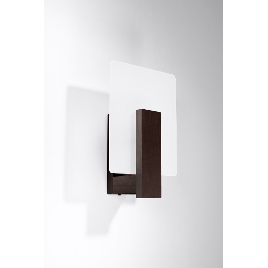 Applique murale LAPPO 1xE14/10W/230V wengé