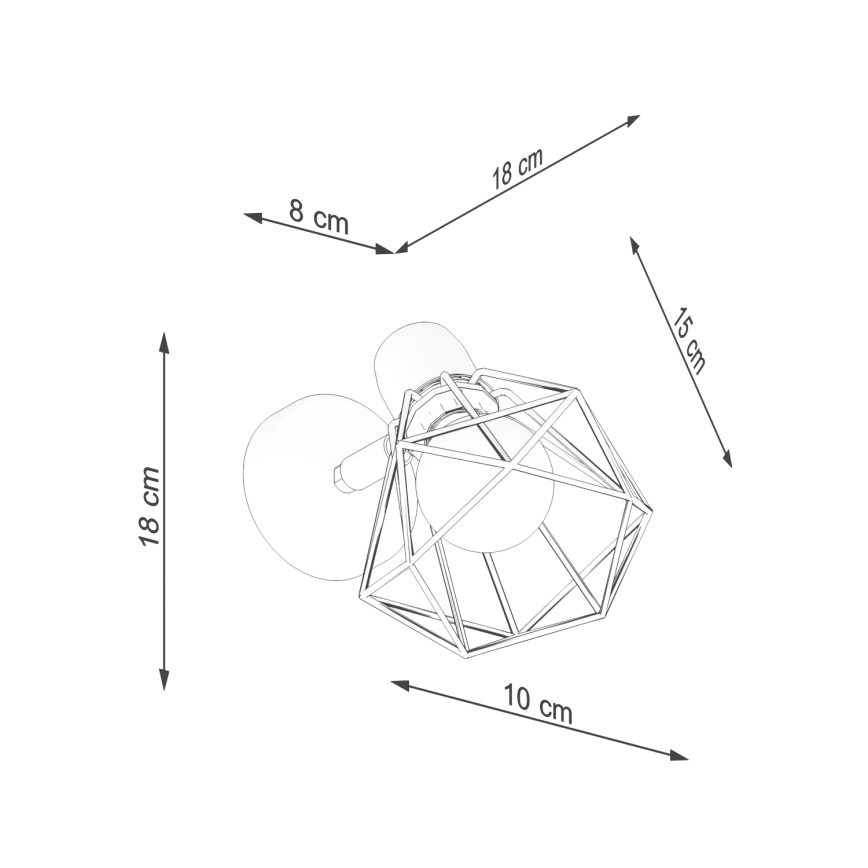Lampada da parete a spot ARTEMIS 1xE14/40W/230V bianco