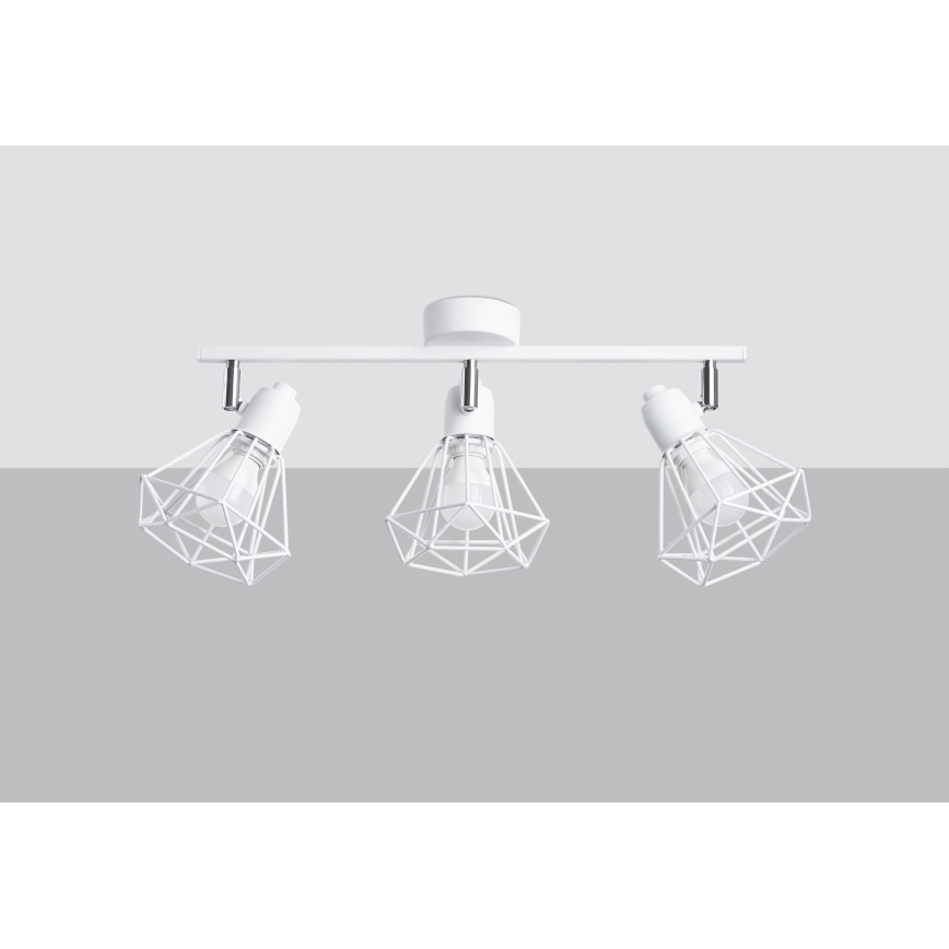 Lampada da soffitto ARTEMIS 3xE14/40W/230V bianco