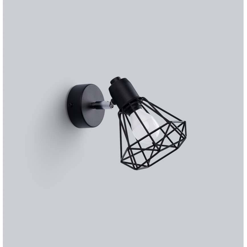 Lampada da parete a spot ARTEMIS 1xE14/40W/230V nero