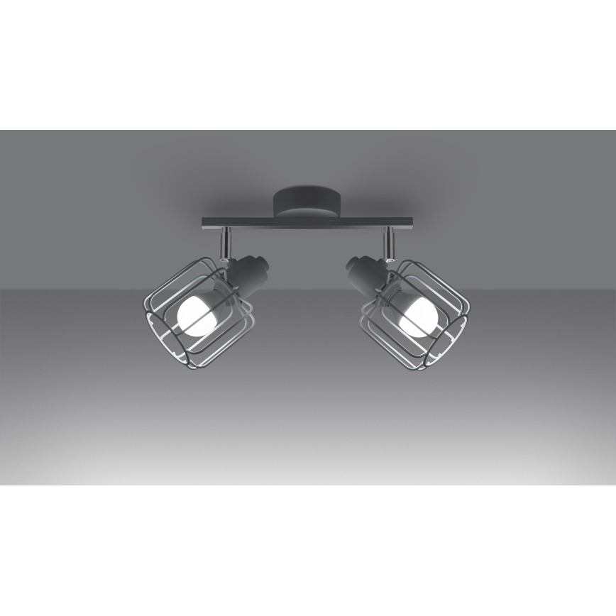 Luce Spot BELUCI 2xE14/40W/230V bianco