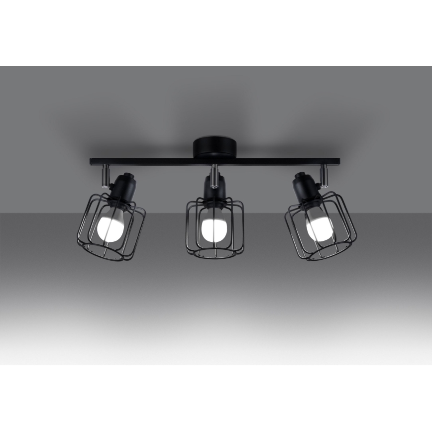 Faretto BELUCI 3xE14/40W/230V nero