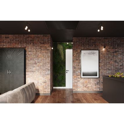 Lampada da soffitto FORNES 2xE27/60W/230V nero
