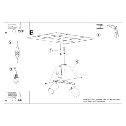LED-Strahler LEMMI 2xGU10/40W/230V Weiß